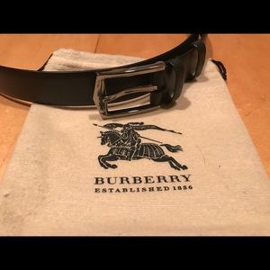 Burberry Men’s London Leather Dress Belt