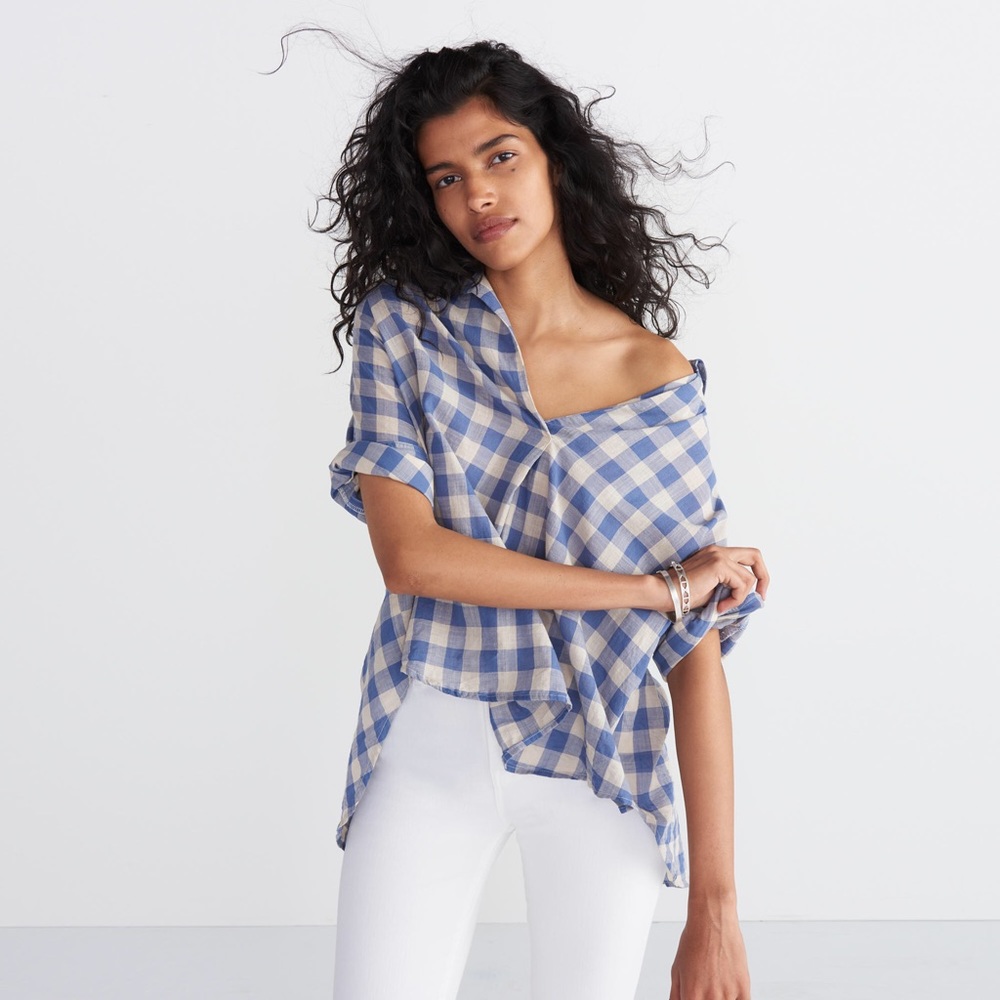 Courier Button-Back Shirt in Buffalo Check