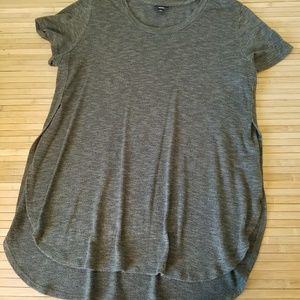 Mossimo green high slit tee XL