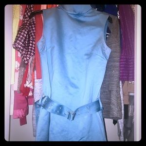 BURBERRY LONDON Belted Tunic/Mini-Dress