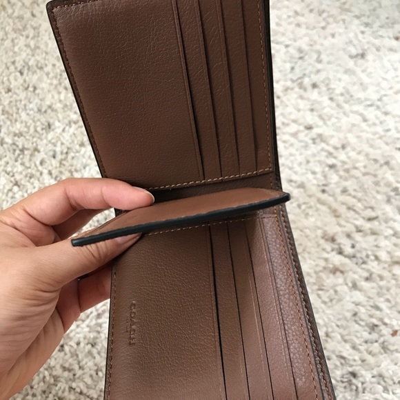 $175 NWT Coach Men Compact ID Wallet - Picture 6 of 8