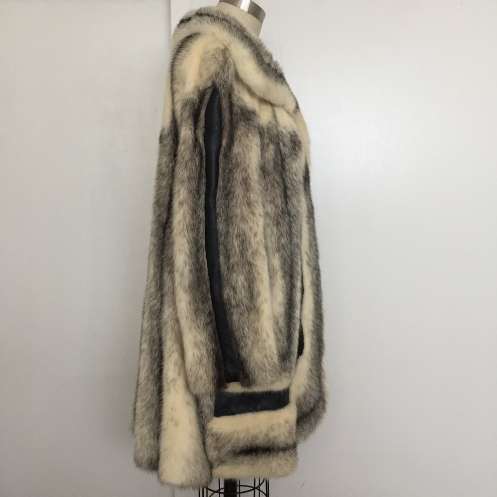 Rare Vintage Aladino Stefani Fur & Leather Coat - Picture 2 of 8