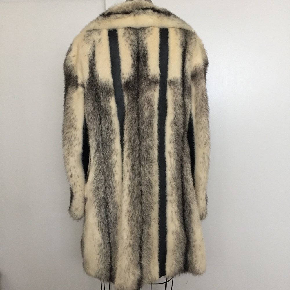 Rare Vintage Aladino Stefani Fur & Leather Coat - Picture 3 of 8