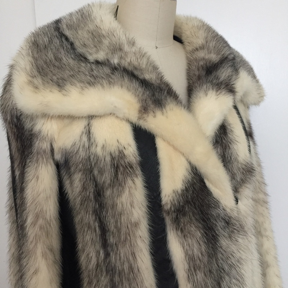 Rare Vintage Aladino Stefani Fur & Leather Coat - Picture 4 of 8