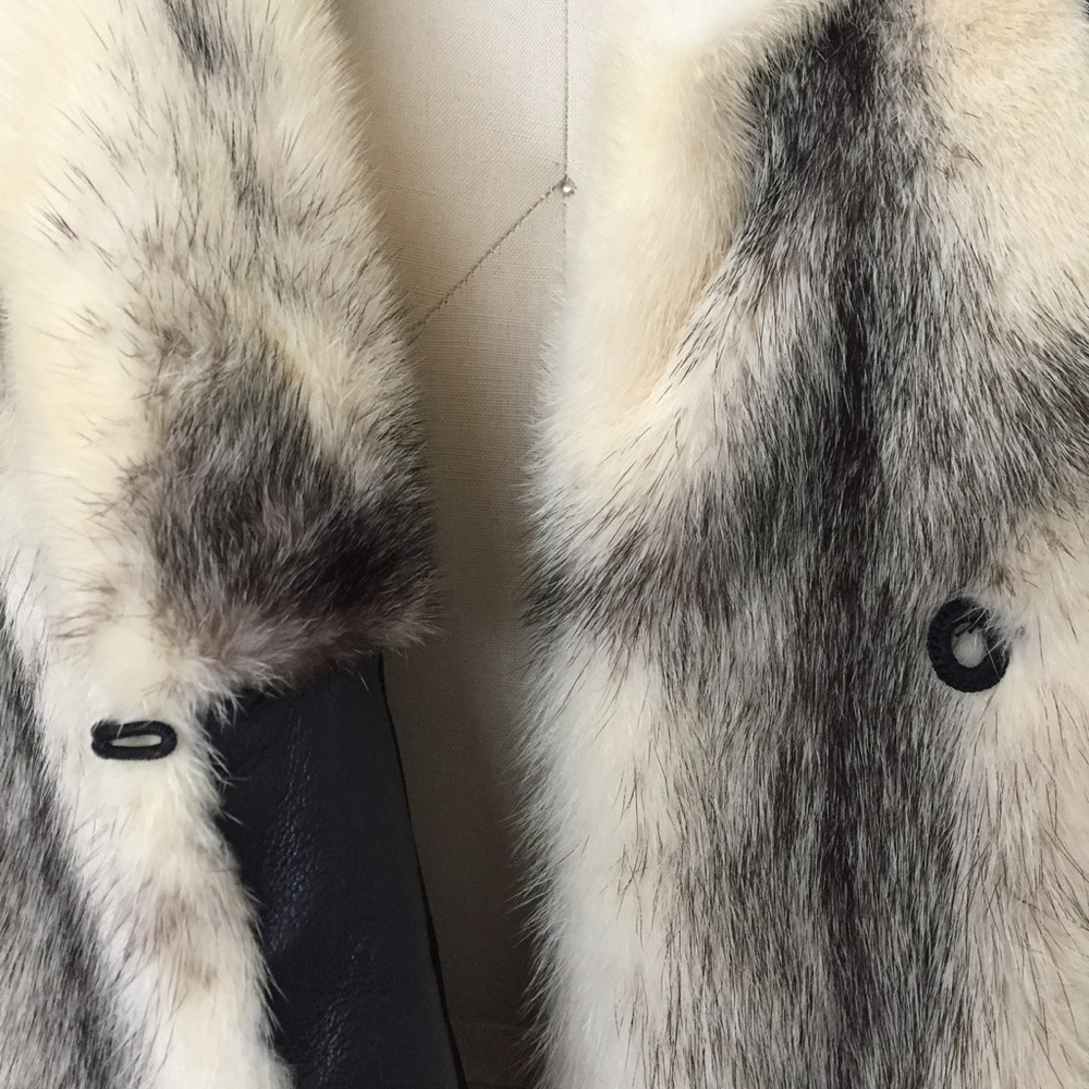 Rare Vintage Aladino Stefani Fur & Leather Coat - Picture 5 of 8