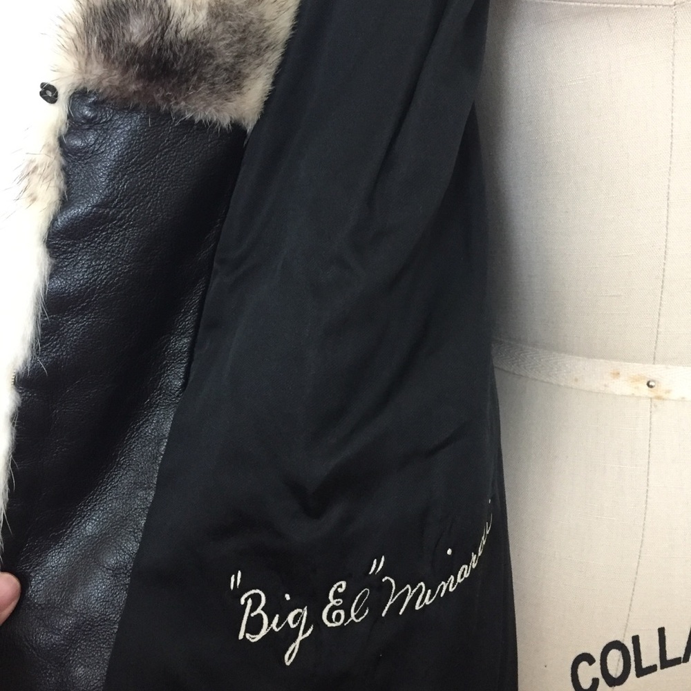 Rare Vintage Aladino Stefani Fur & Leather Coat - Picture 6 of 8