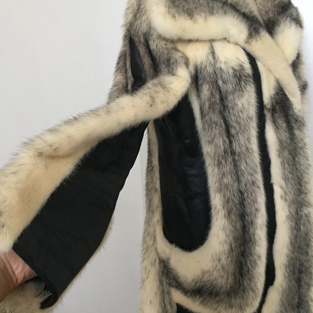 Rare Vintage Aladino Stefani Fur & Leather Coat - Picture 7 of 8
