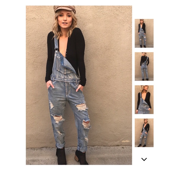 Destructed Boyfriend fit Overall - Picture 4 of 8