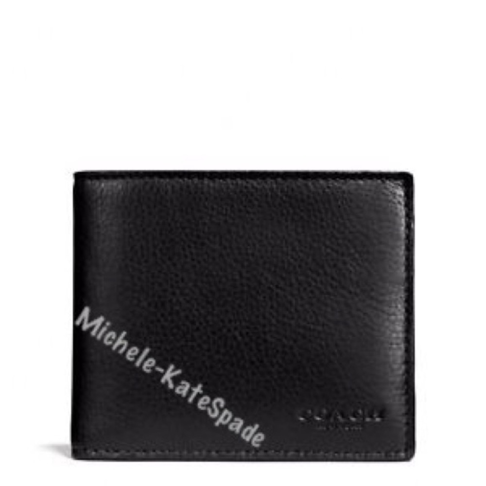 $175 NWT Coach Men Compact ID  Wallet