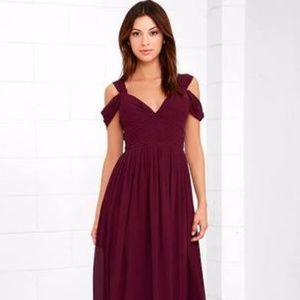 Burgundy Bridesmaid dress