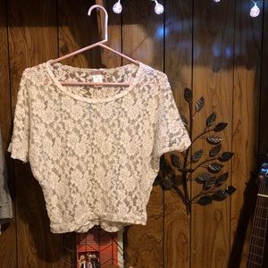 Lace crop top