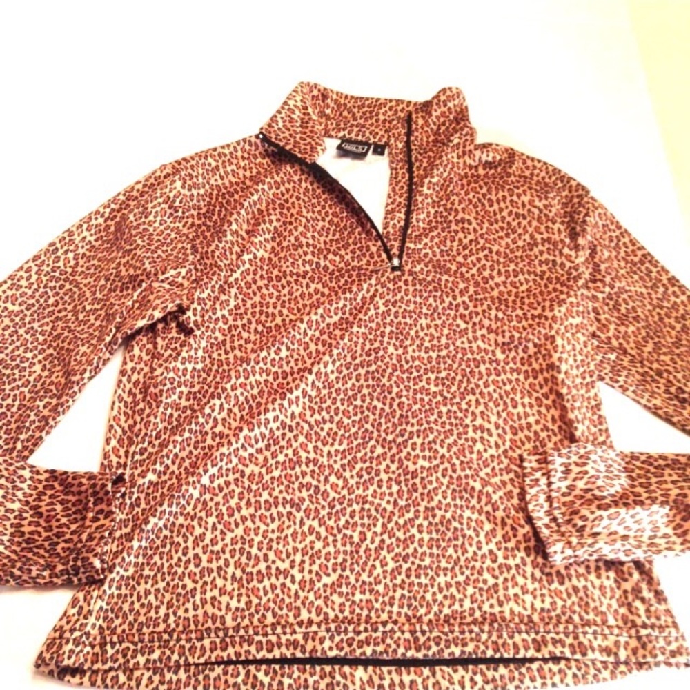 Leopard 1/4 Quarter Zip Pullover Skiwear