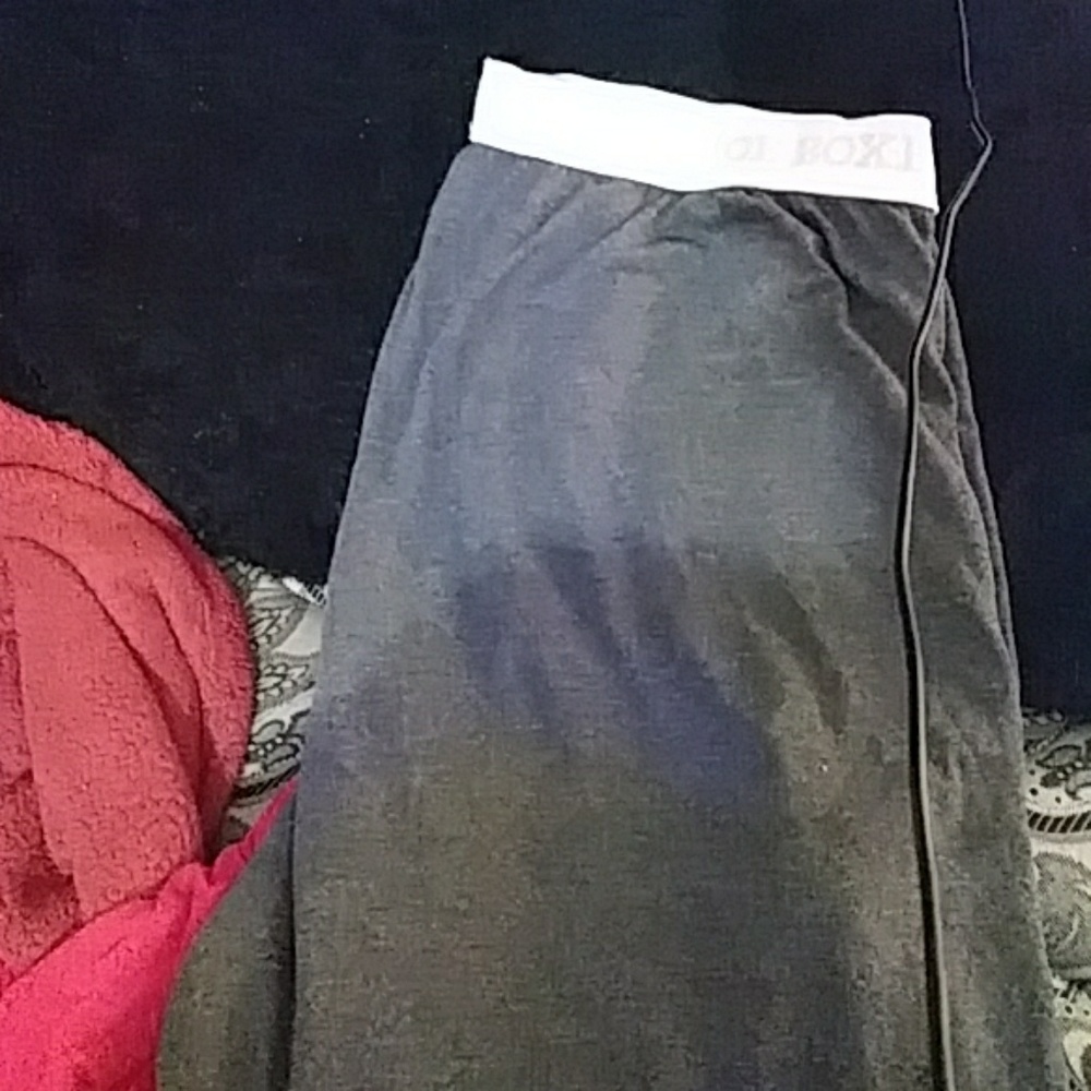 Gray pajama lounging pants