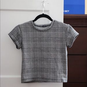 BRANDY MELVILLE plaid crop top