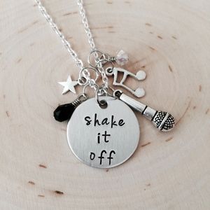 Shake it off charm necklace