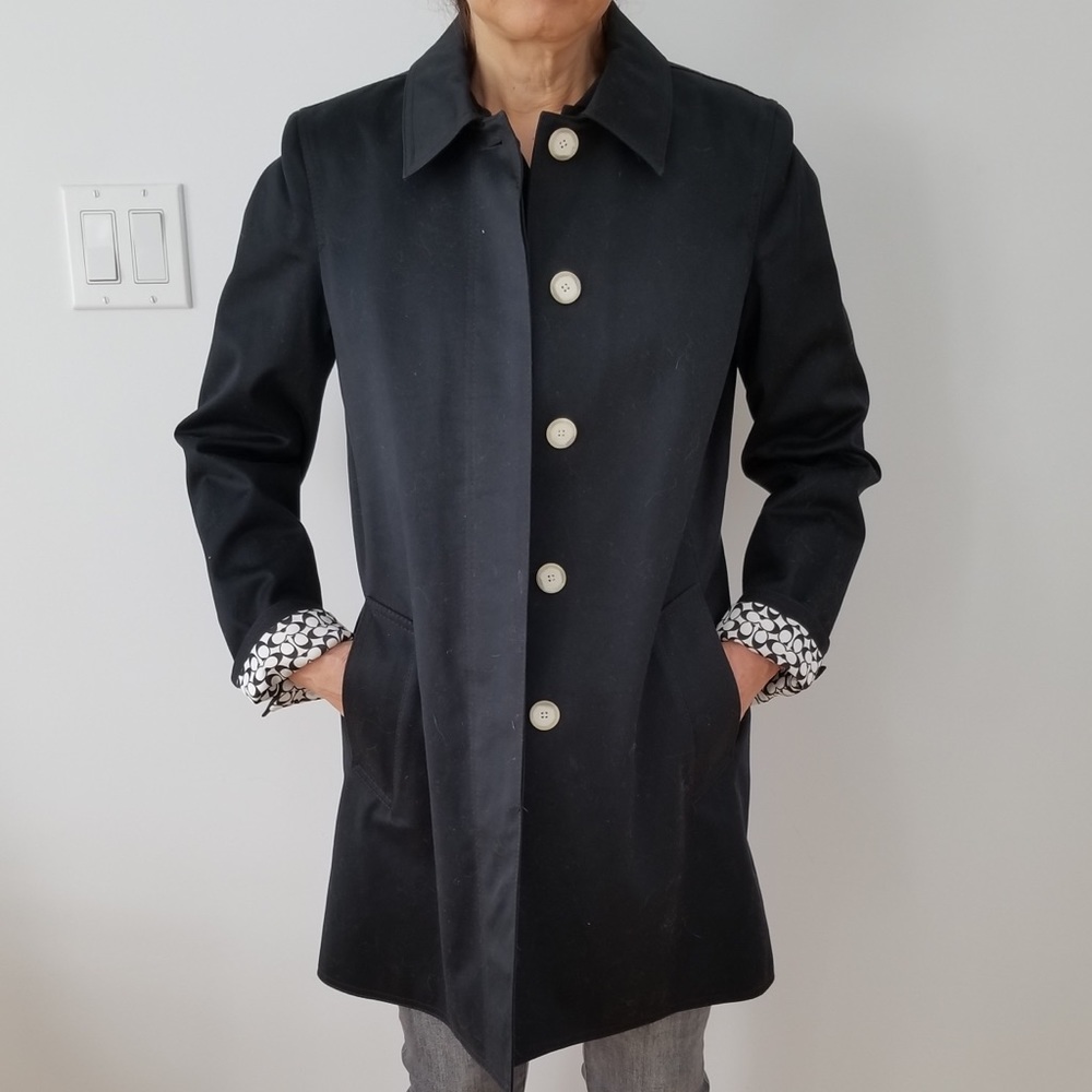 Black Coach raincoat