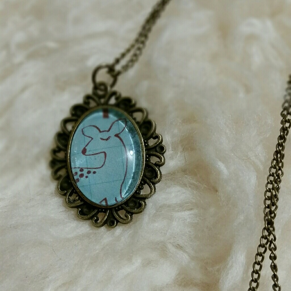Antique style Doe Necklace