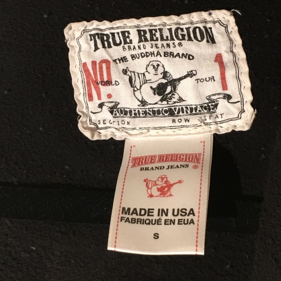 True Religion Black Logo Zip Women Hoodie - Picture 7 of 8