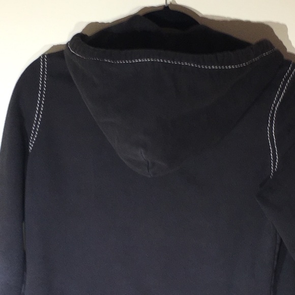 True Religion Black Logo Zip Women Hoodie - Picture 5 of 8
