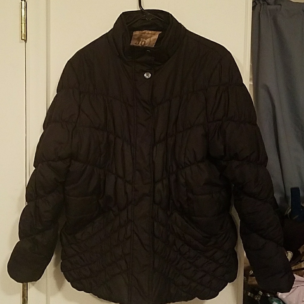 BLACK BOMMER JACKET - Picture 1 of 3