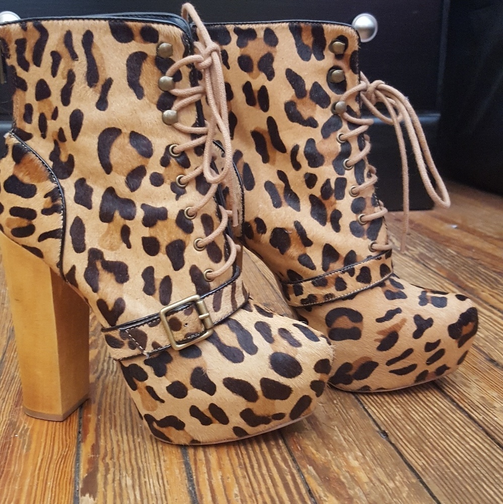 Steve Madden Leopard Booties