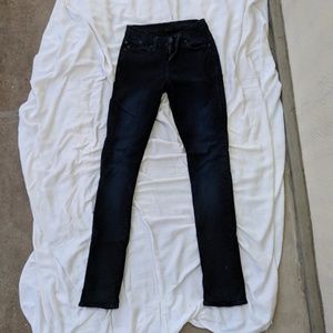Midrise Navy Skinny Jeans