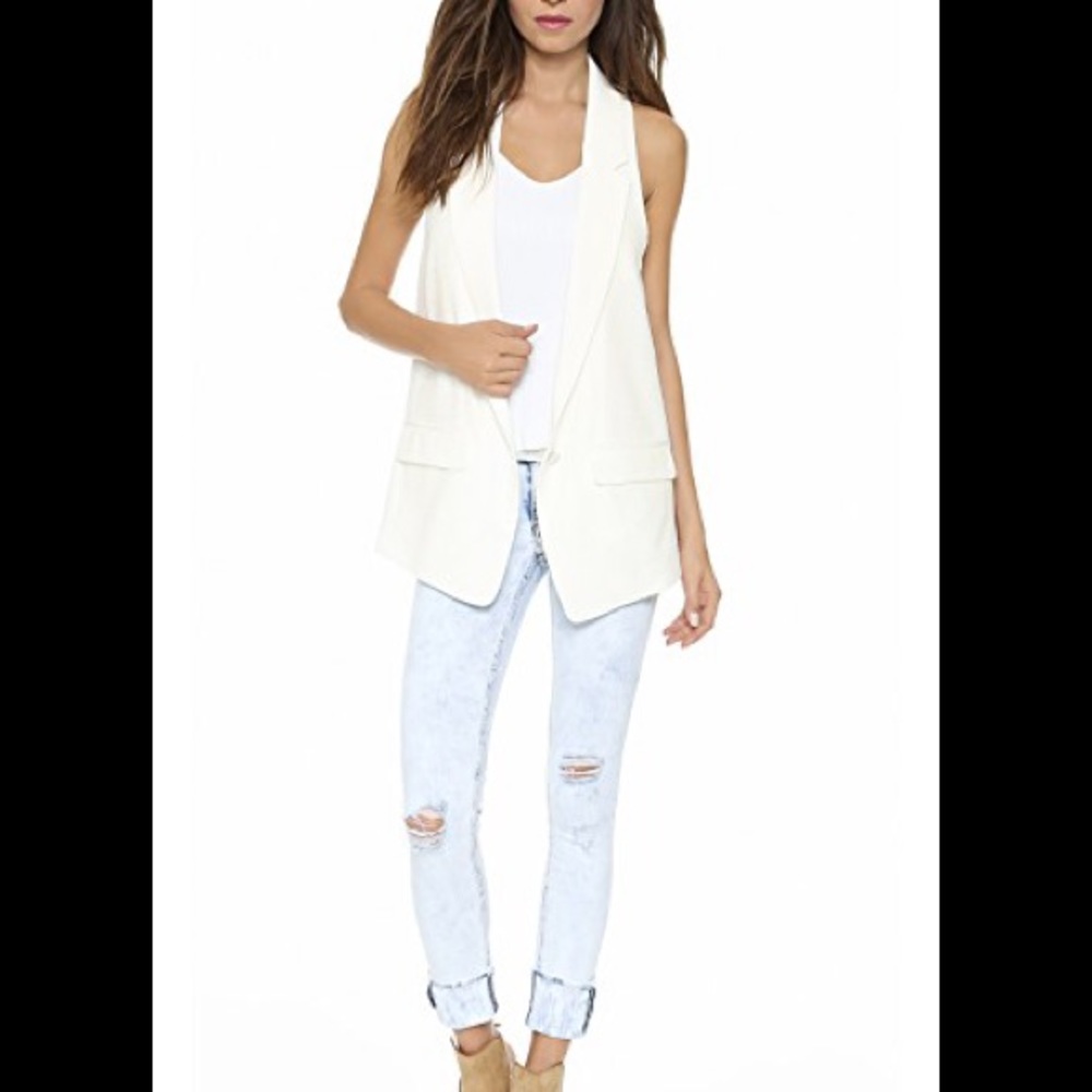 Rag & Bone Jacquard Weave Ines Oversized Vest - Picture 2 of 6