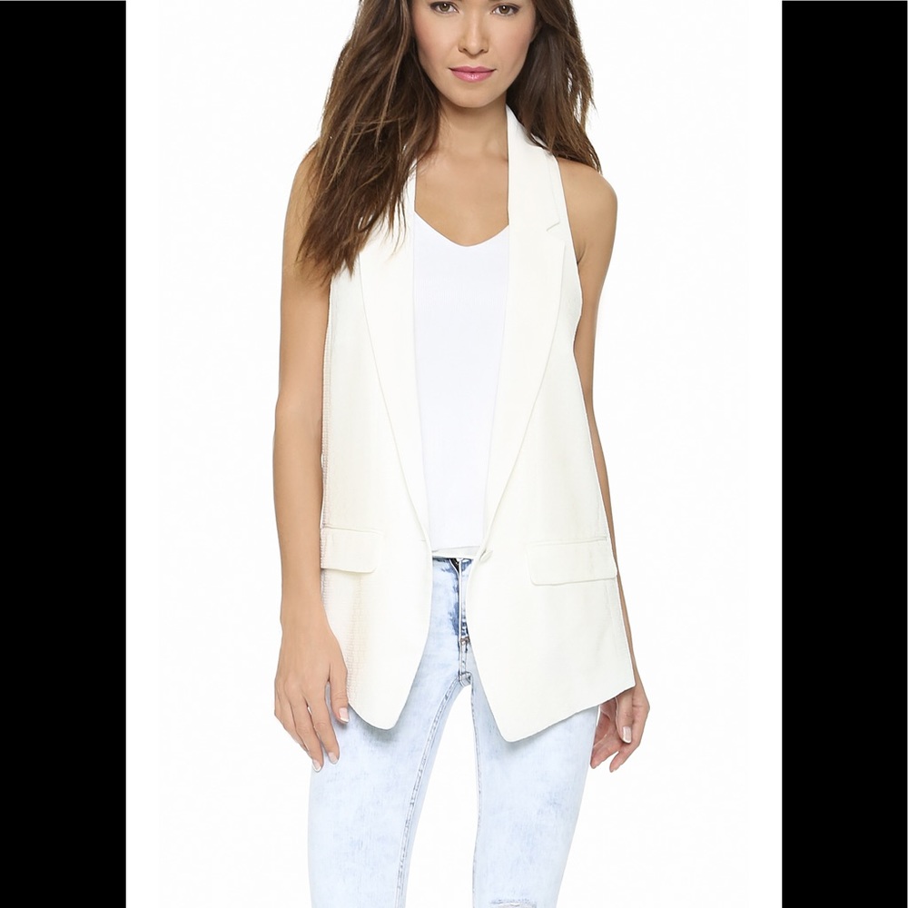 Rag & Bone Jacquard Weave Ines Oversized Vest - Picture 3 of 6