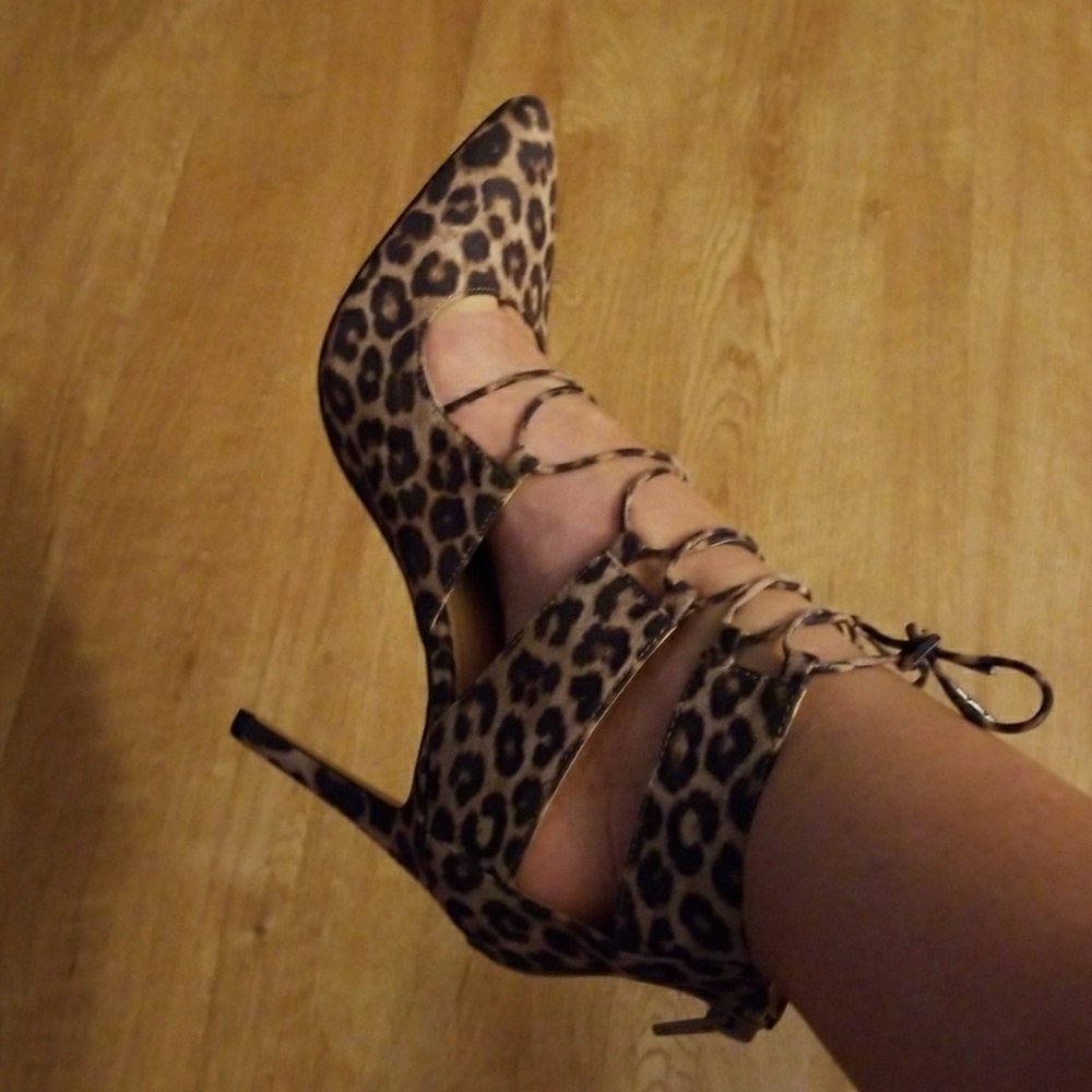 Leopard heels