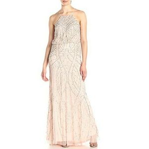 Adrianna Papell beaded blouson gown