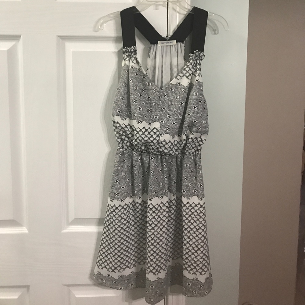 Black and white dress