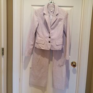 Seersucker pant suit