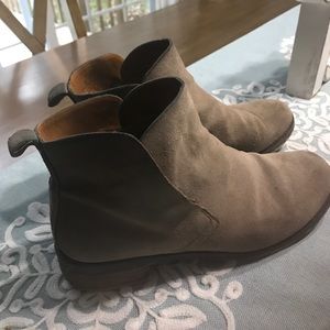 Lucky Brand Suede Taupe Bootie