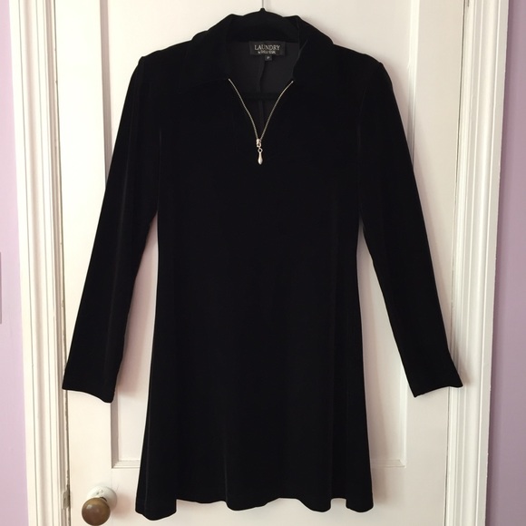 LAUNDRY By Shelli Segal Velvet Dress - Picture 2 of 3