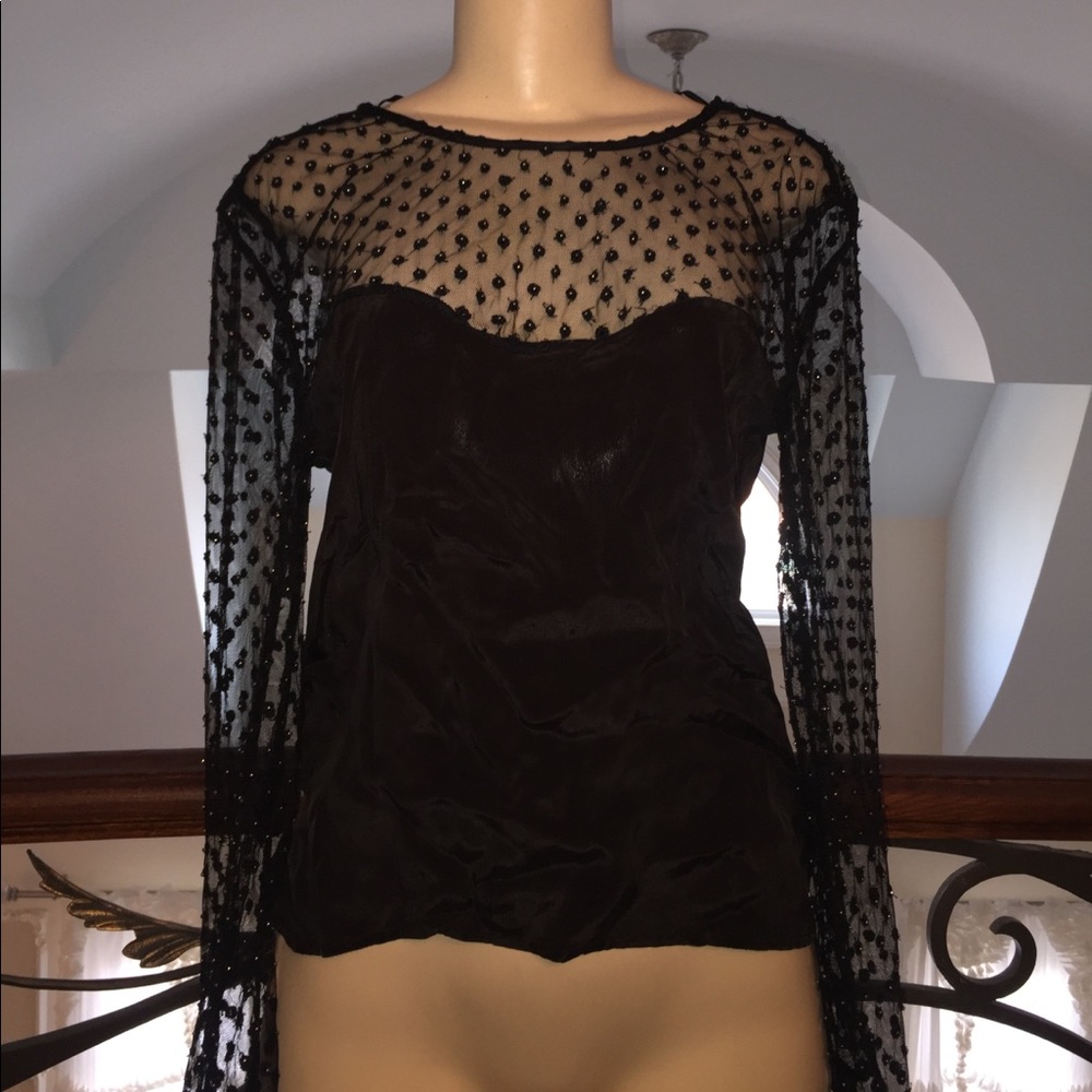 Zara mesh top!