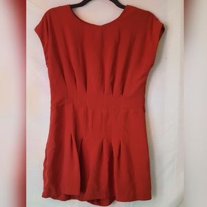 Brick red romper