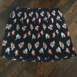 Ava &Viv Accordion Pleated Floral Skirt