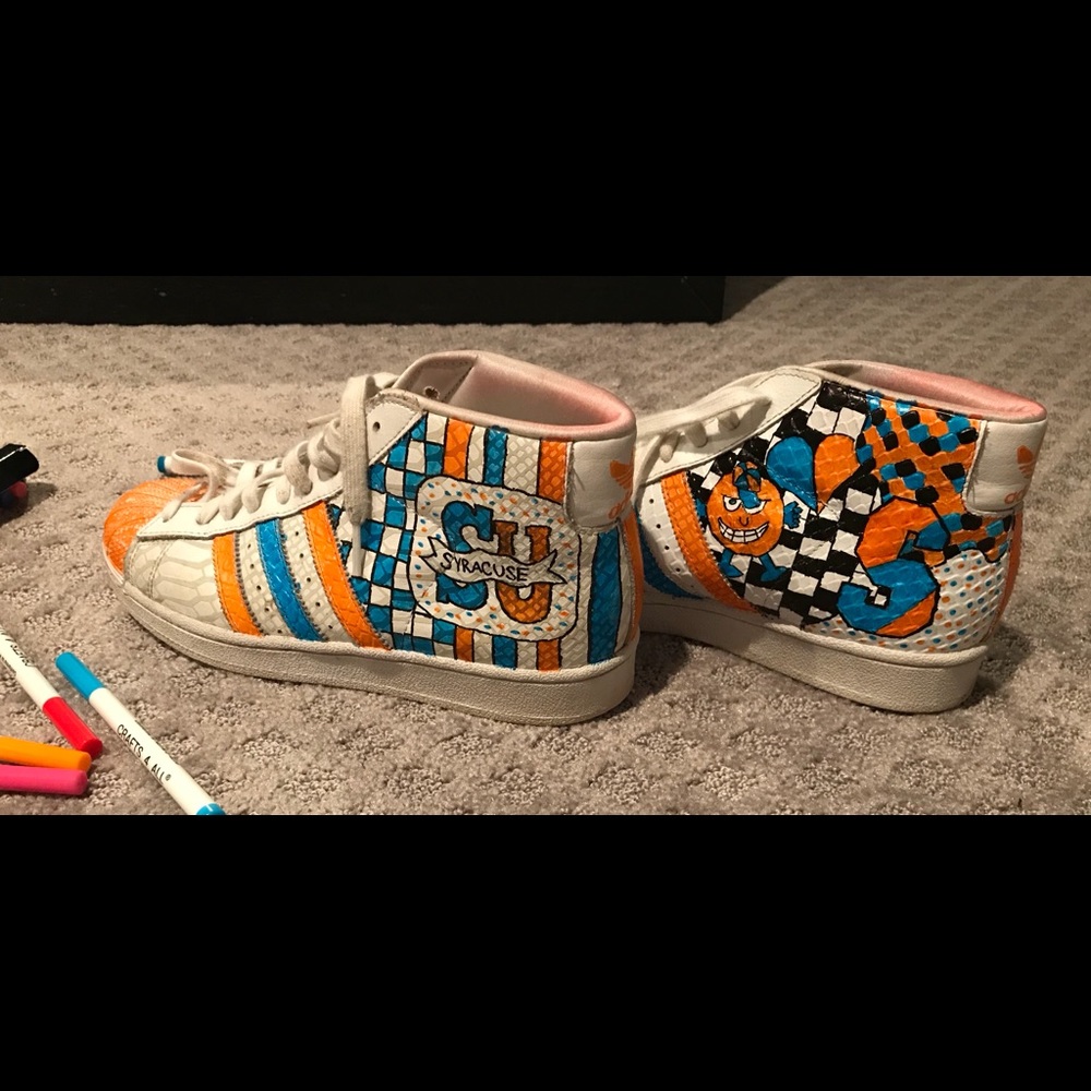 Customized college sneakers
