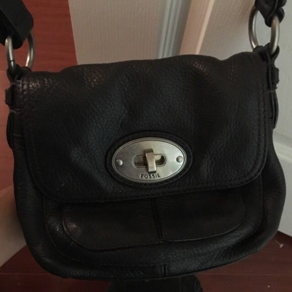Fossil leather crossbody bag
