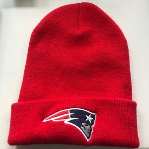 NFL Team Apparel Red Patriots Beanie