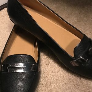 Coach Black Flats(size 9.5)