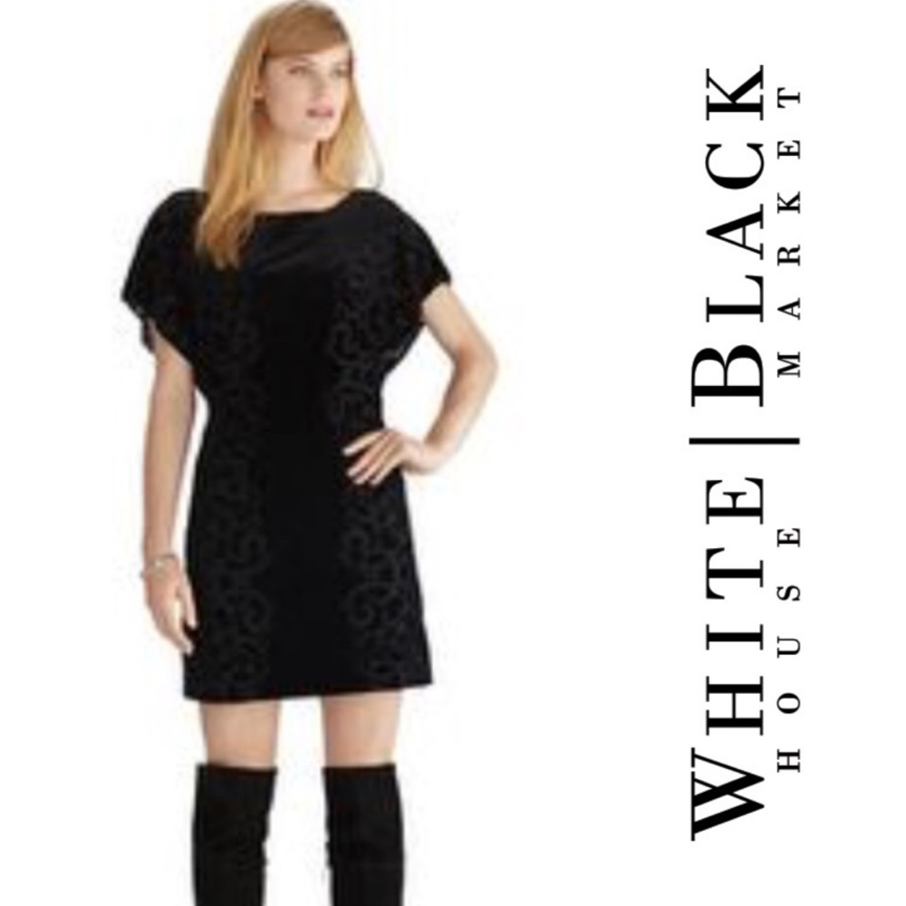 White House Black Market Velvet Dress Sz. NWT