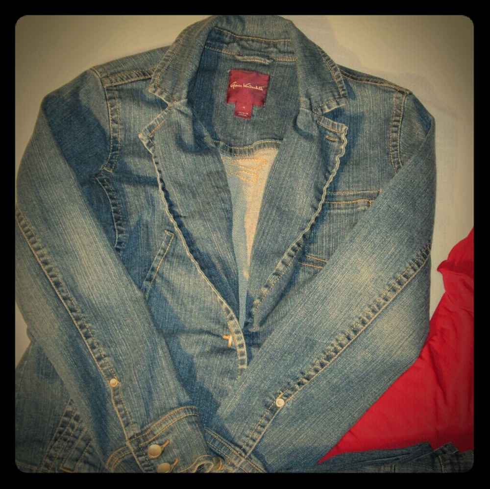 ⬇$15 Gloria Vanderbilt Jean Jacket Sz M