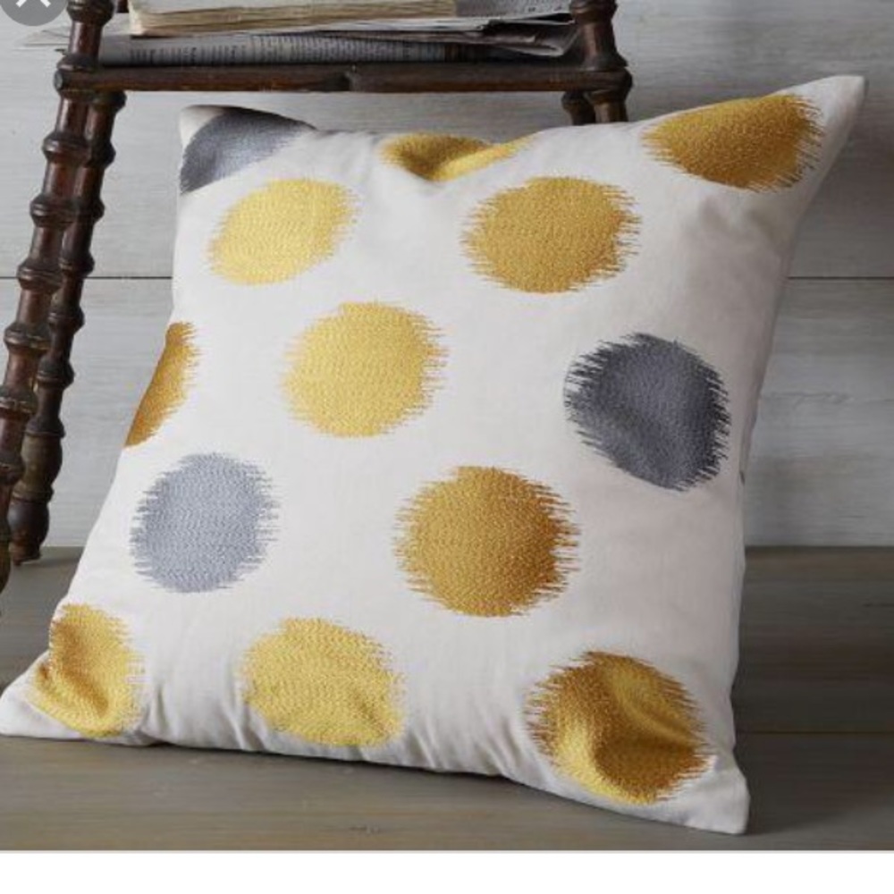 West Elm Ikat Dot Pillow Cover!