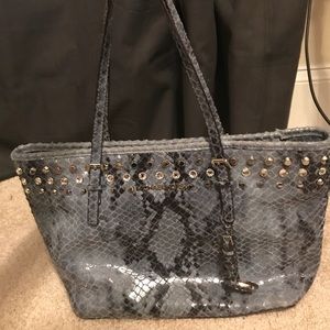 Michael Kors Blue snakeskin Purse