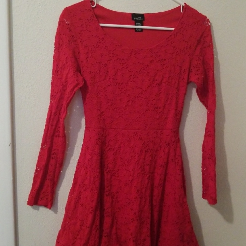 Red Skater Dress
