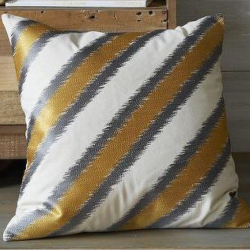West Elm Diagonal Stripe Pillow Cover!