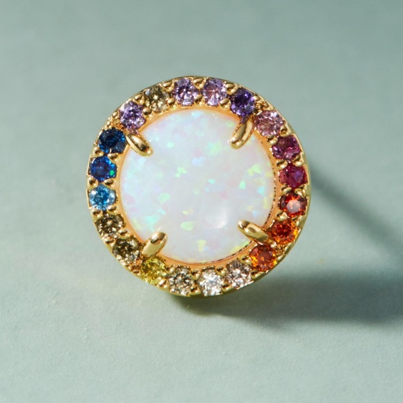 Anthropologie Rainbow Opal Post - Picture 3 of 3
