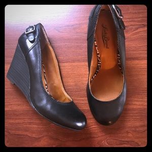 Lucky Brand leather wedges