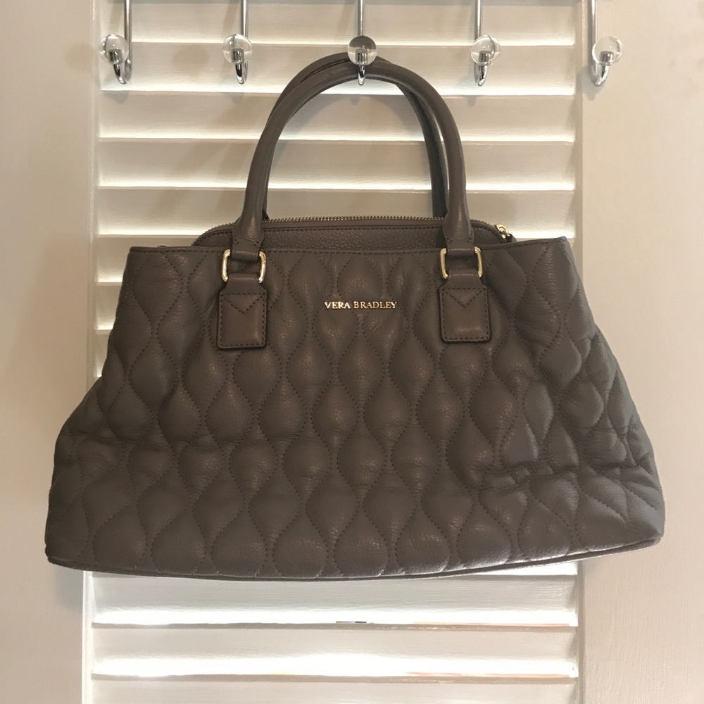 Vera Bradley quilted leather satchel - Emma